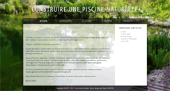 Desktop Screenshot of construire-une-piscine-naturelle.com